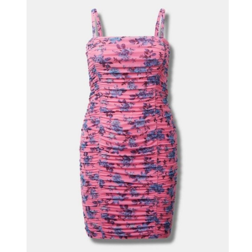 TORRID NWT Mini Mesh Shirred Bodycon Dress